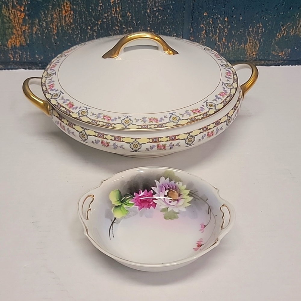 Vtg. NORITAKE BellefontePattern Covered Veggies & Condiments Dishes